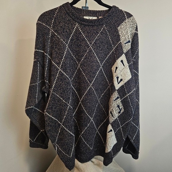 Izod Other - Izod Cable Knit Cotton Vintage Sweater Mens Medium Golf Tennis 90s Vintage